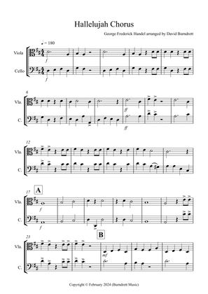 Hallelujah Chorus for Viola and Cello Duet