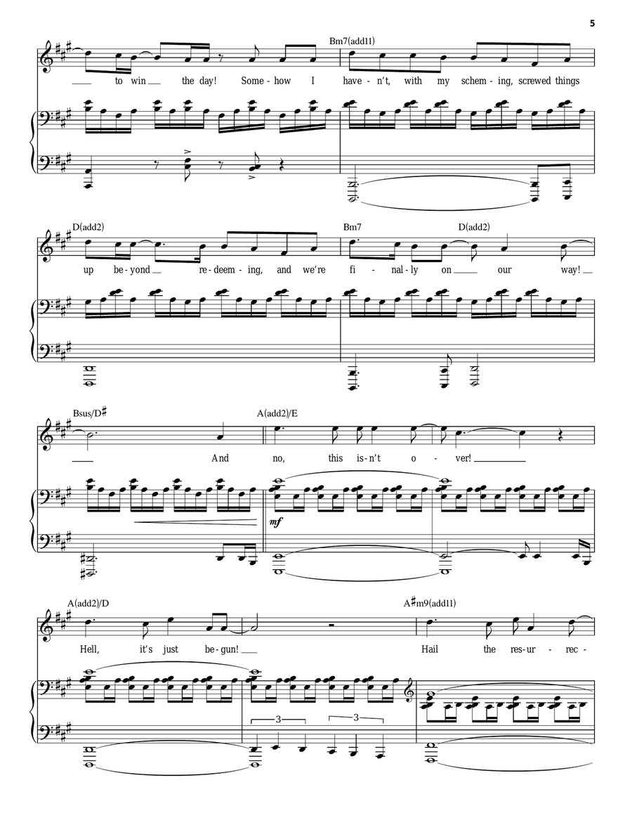 This Is Not Over Yet (from Parade) Piano, Vocal scores gallery preview page 5