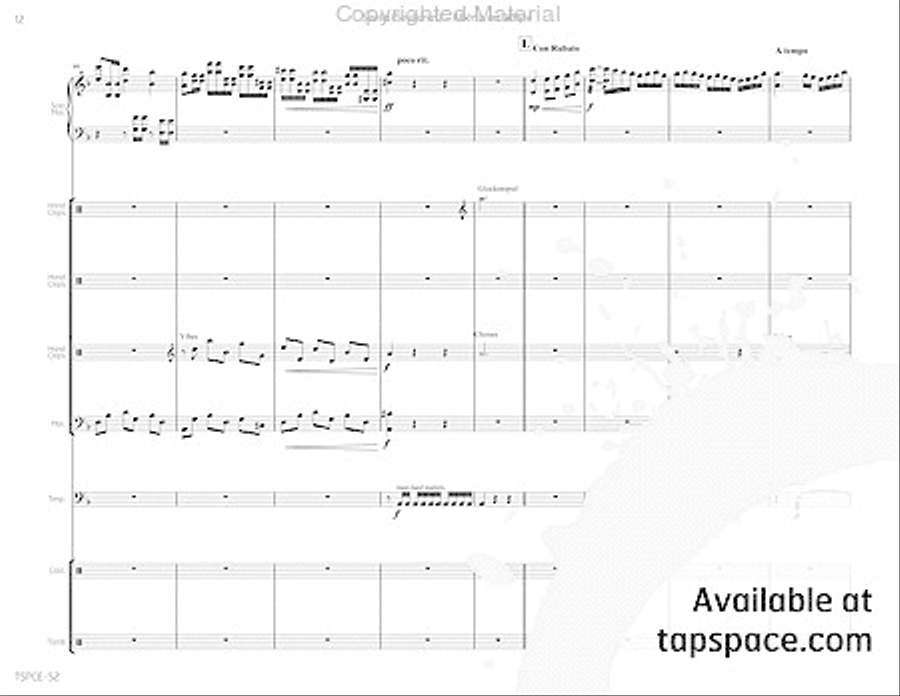 Sevilla (Sevillanas) Percussion Ensemble scores gallery preview page 17