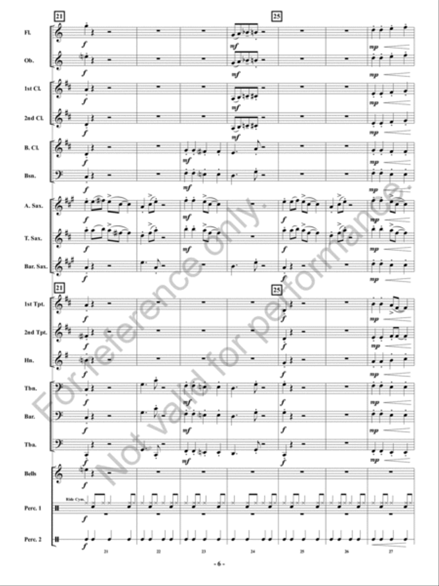 Dancer Takes The Lead! Dancer Takes The Lead! Concert Band scores gallery preview page 7