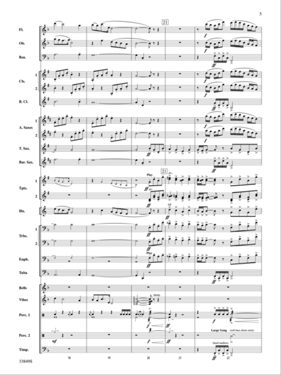 Fallen Heroes Fallen Heroes Concert Band scores gallery preview page 5