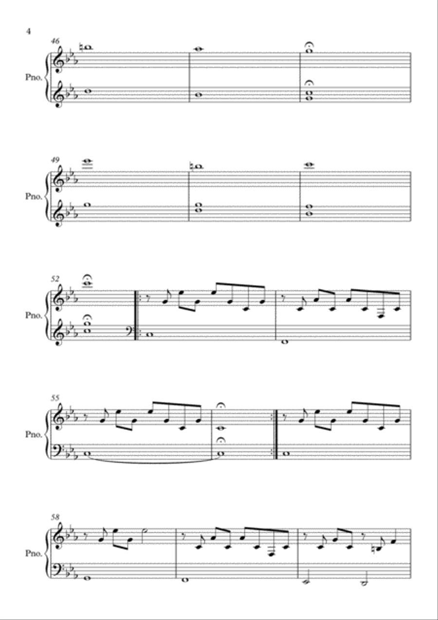 Light Of The Seven Piano Solo scores gallery preview page 4