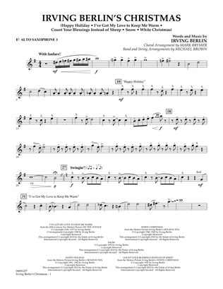 Irving Berlin's Christmas (Medley) - Eb Alto Saxophone 1