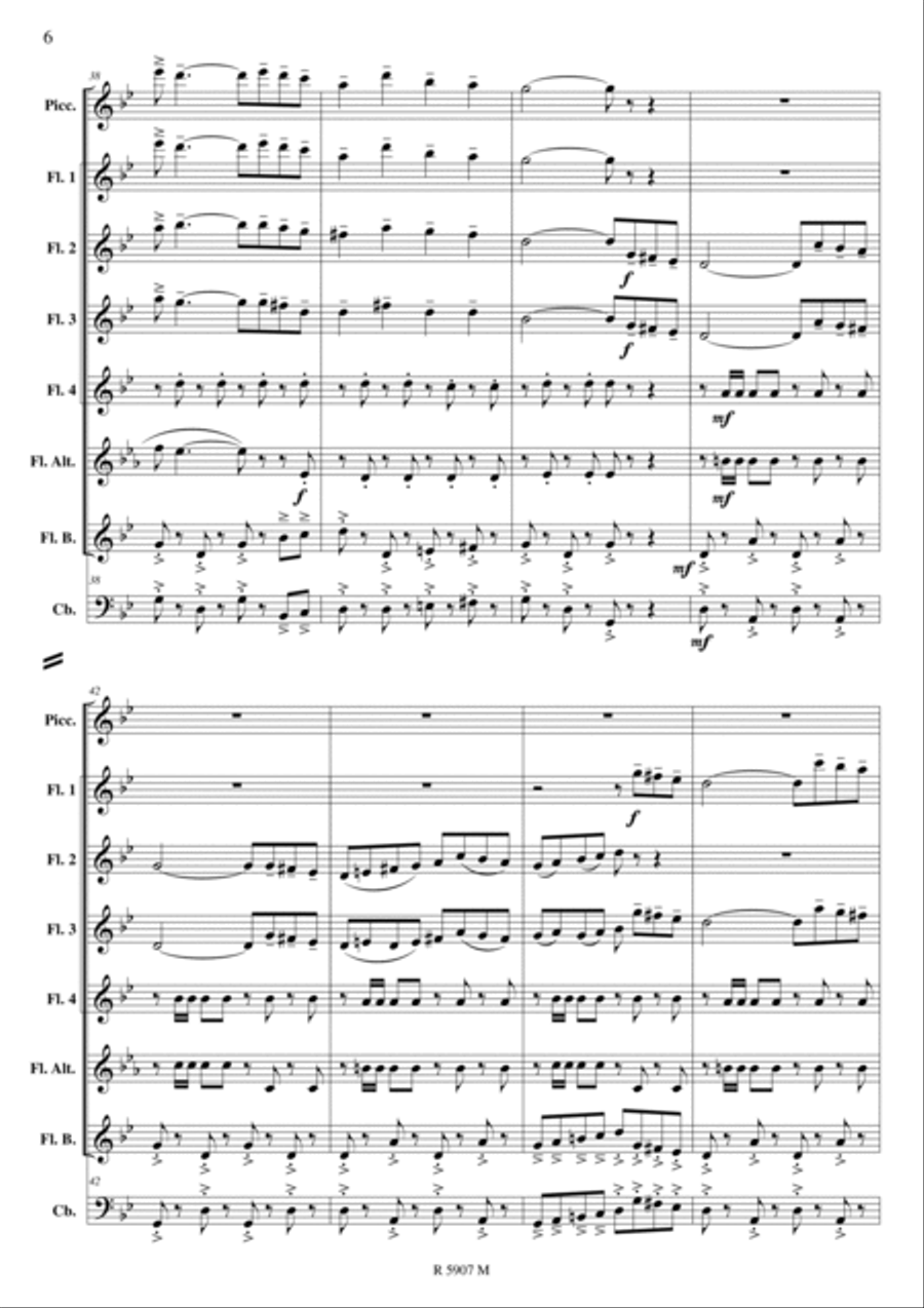 Bella ciao Bella ciao Flute scores gallery preview page 7