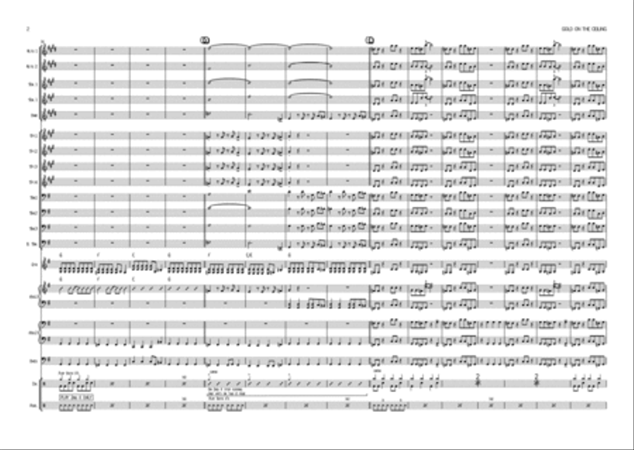 Gold On The Ceiling Gold On The Ceiling Saxophone scores gallery preview page 2