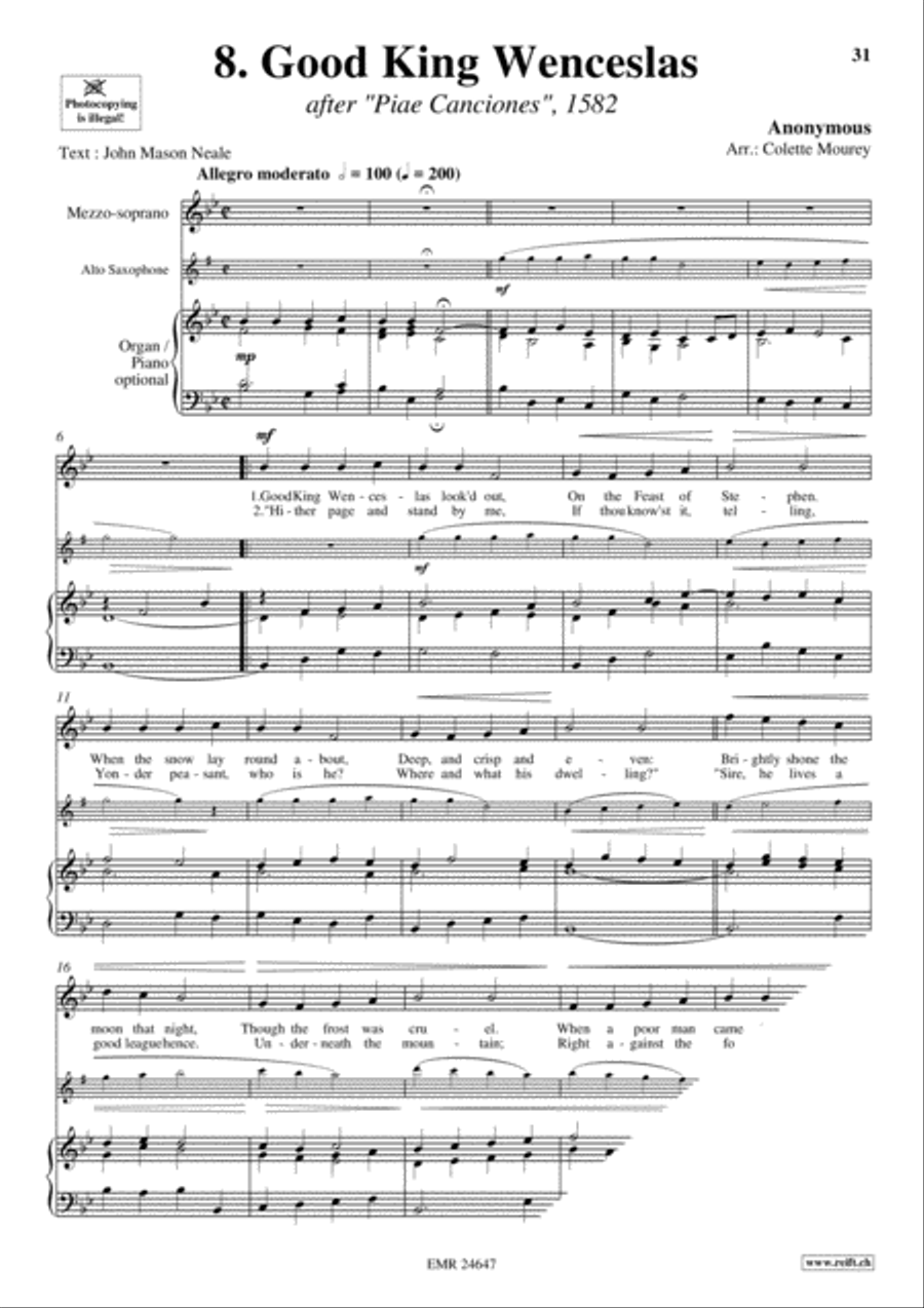 20 Greatest Christmas Songs Vol. 1 Alto Saxophone scores gallery preview page 10