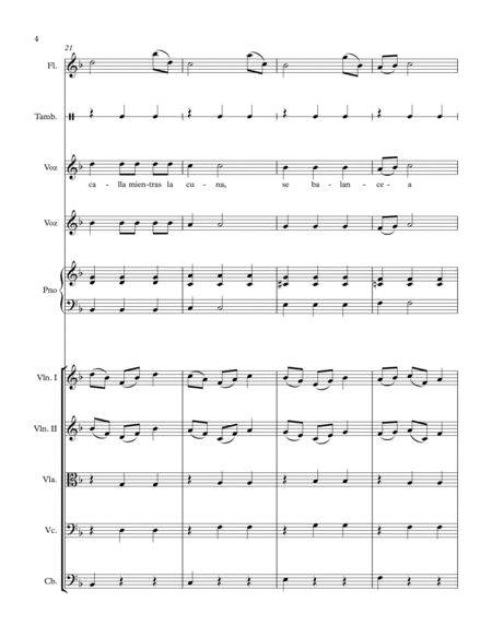 A La Nanita (Score and Parts)