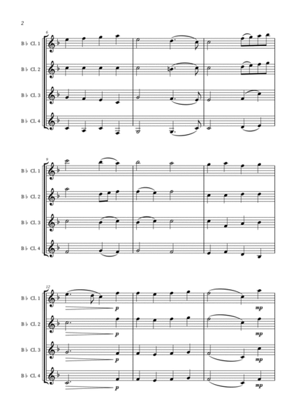 O Come, All Ye Faithful (Adeste Fideles) - Clarinet Quartet image number null