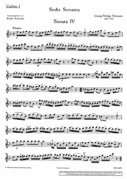 6 Sonatas - Vol. 2:4-6