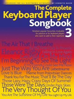 Complete Keyboard Player Songbook 3