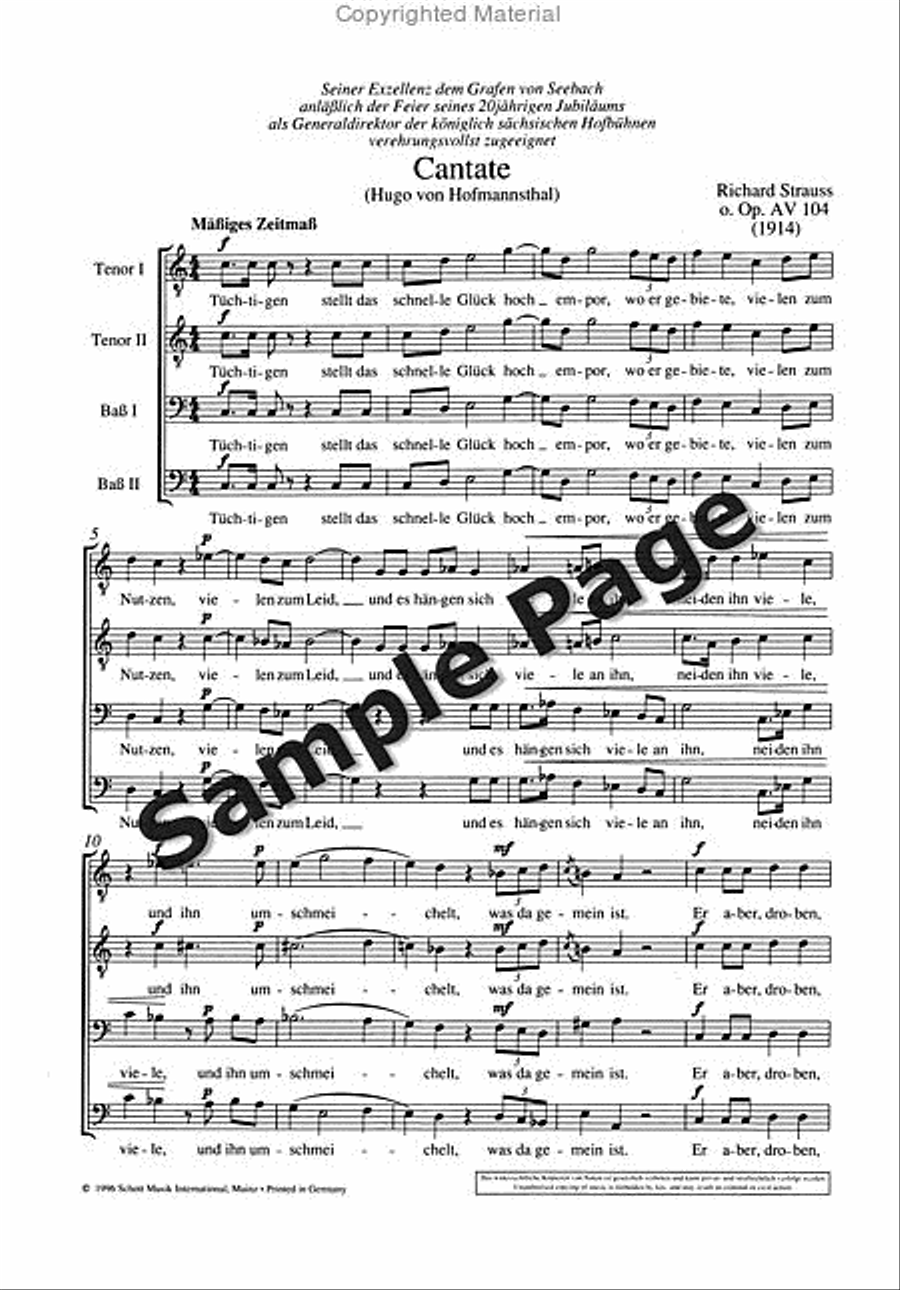 Cantate (1914) TTBB scores gallery preview page 3