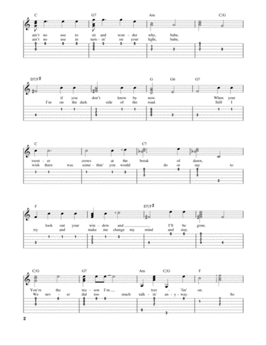 Don't Think Twice, It's All Right Acoustic Guitar scores gallery preview page 2