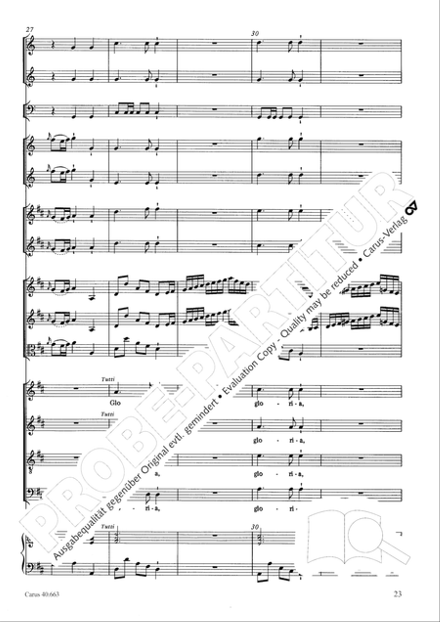 Mass in D minor (Missa in d) ATB scores gallery preview page 39