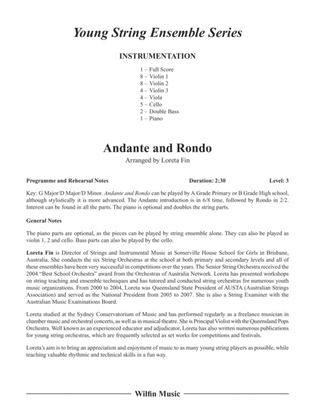 Andante and Rondo: Score