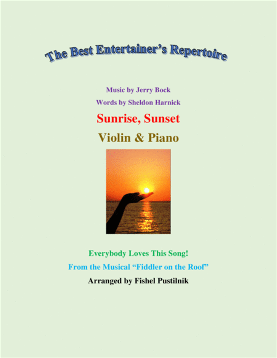Sunrise, Sunset Violin Solo scores gallery preview page 1