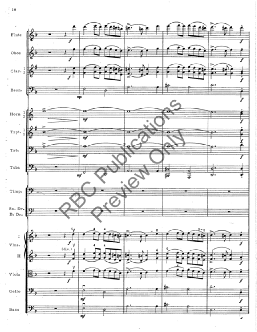 Psalm And Air Psalm And Air Full Orchestra scores gallery preview page 11