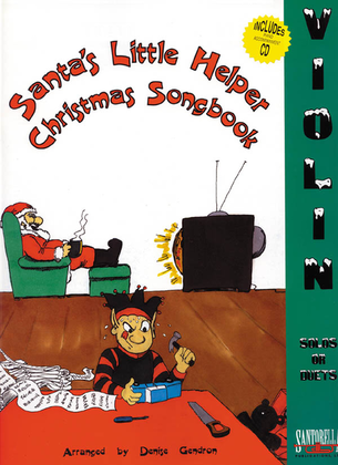 Book cover for Santa's Little Helper for Violin with CD
