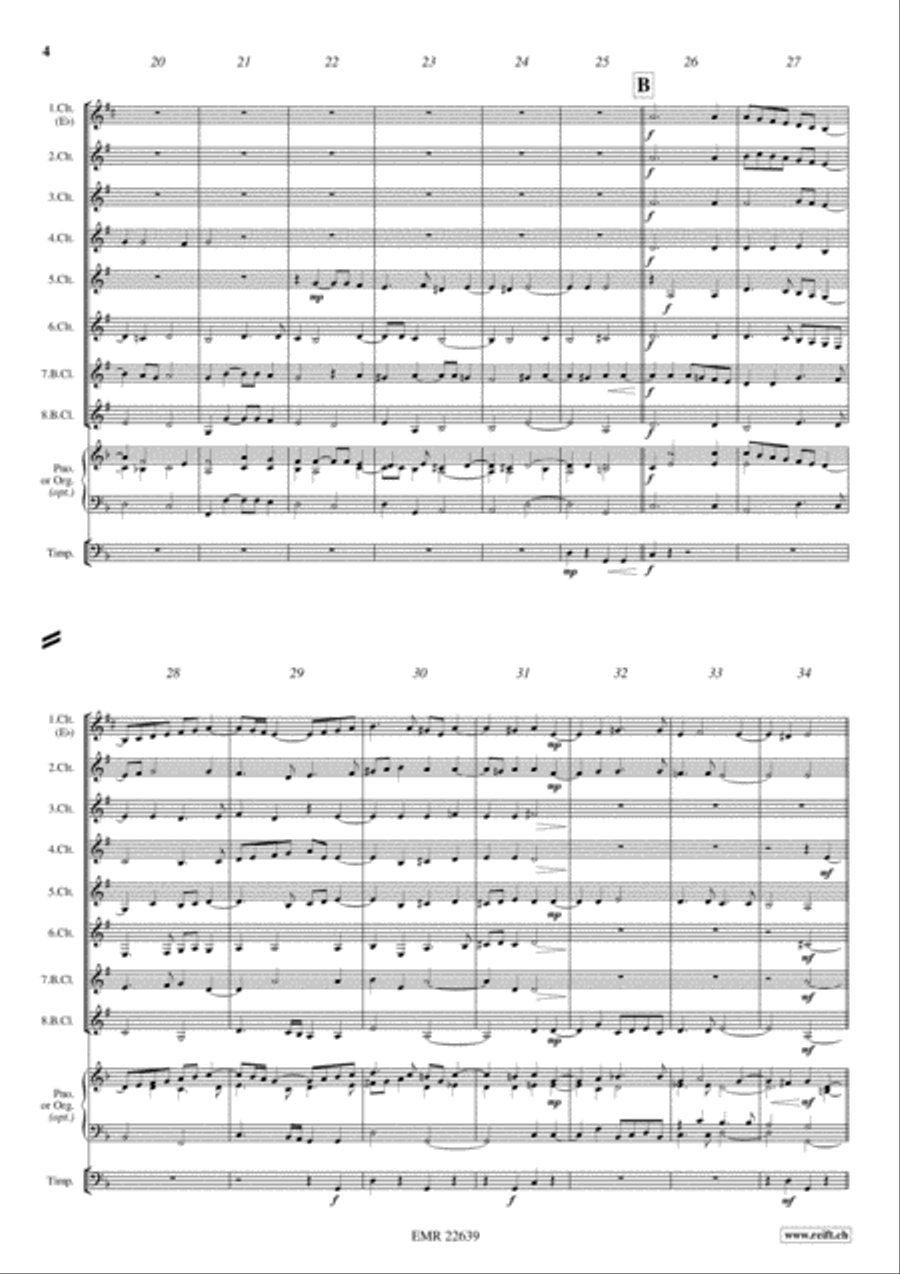 Sonata Pian e Forte Clarinet scores gallery preview page 4