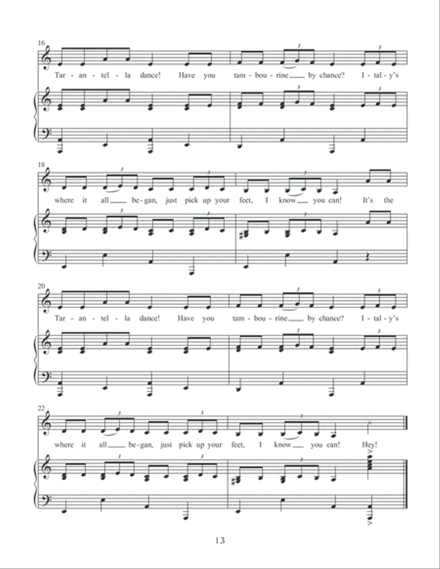Sing and Dance Around the World Unison Choir scores gallery preview page 14