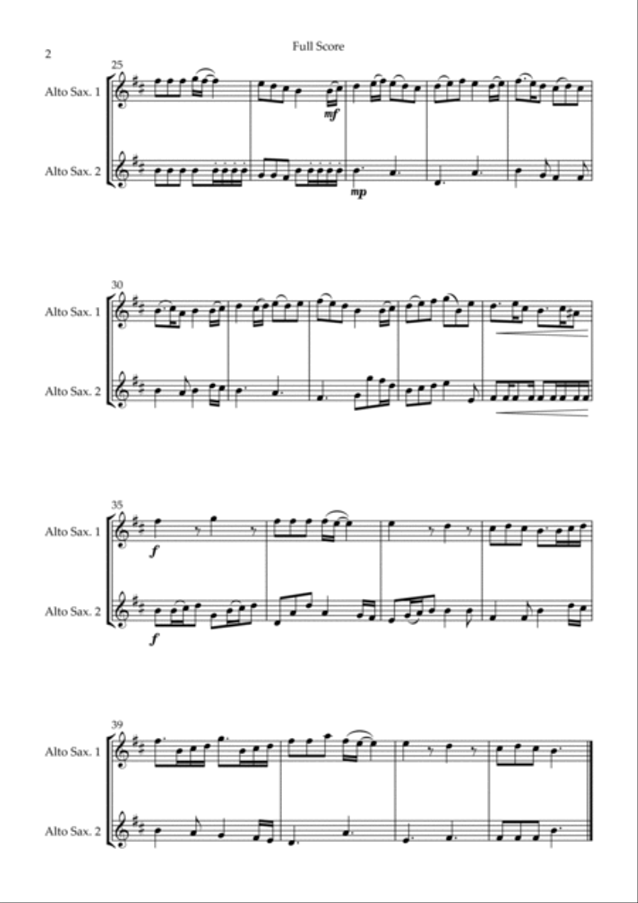 Pirates Of The Caribbean Woodwind Duet scores gallery preview page 2