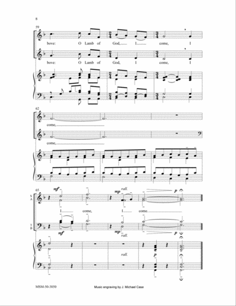 Just As I Am 4-Part scores gallery preview page 5
