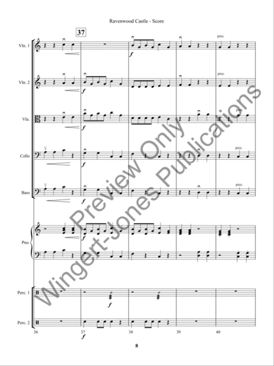 Ravenwood Castle (Score) Ravenwood Castle (Score) String Orchestra scores gallery preview page 11