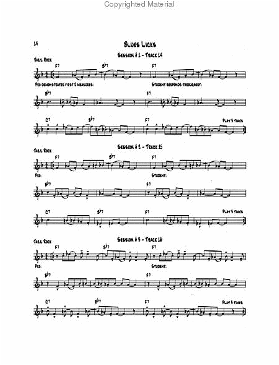 Know Before You Blow - Blues for Tenor Saxophone with 2 CDs Tenor Saxophone scores gallery preview page 4