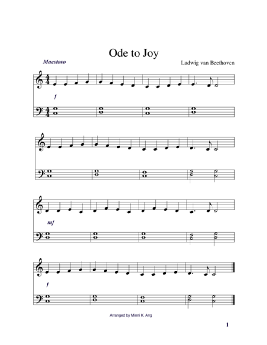 Classics from the Masters, for Beginner Pianists Easy Piano scores gallery preview page 2