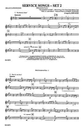 Service Songs - Set 2 (Marines/Air Force): Bells/Xylophone/Oboe