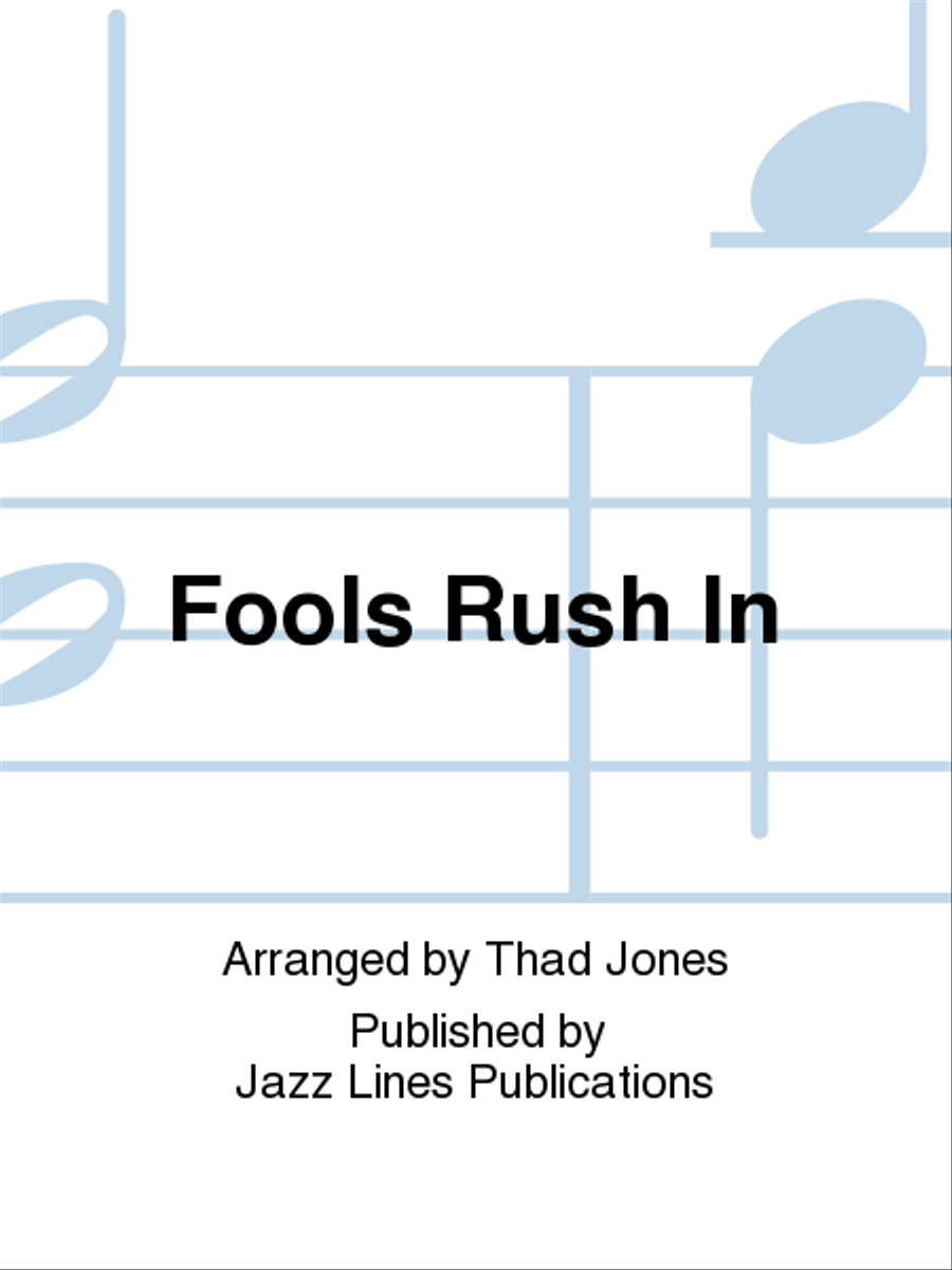Fools Rush In Big Band scores gallery preview page 1