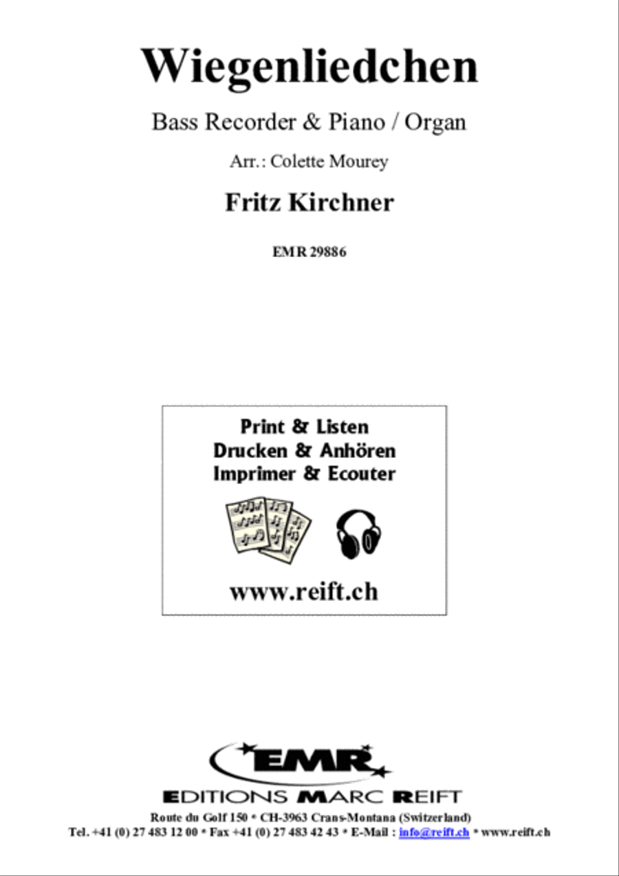 Wiegenliedchen Bass Recorder scores gallery preview page 2