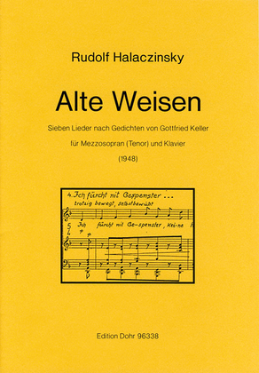 Alte Weisen op. 2 (1948) -Sieben Lieder nach Gedichten von Gottfried Keller für Mezzosopran (Tenor) und Klavier-