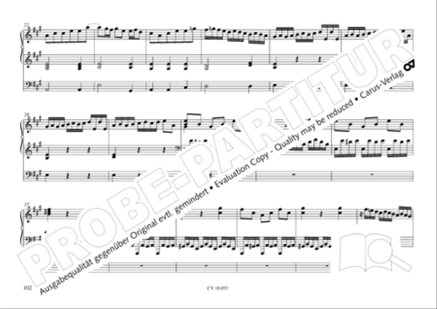 Das Husumer Orgelbuch von 1758 Organ Solo scores gallery preview page 103