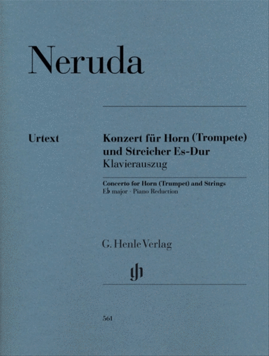 Neruda - Concerto E Flat Major Horn (Trumpet)/Piano Trumpet scores gallery preview page 1