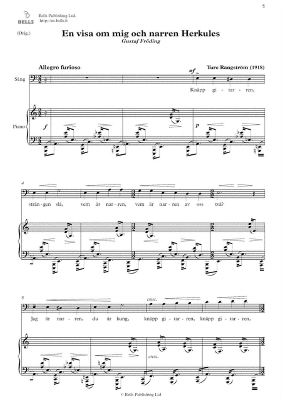 Kung Eriks visor Voice Solo scores gallery preview page 6