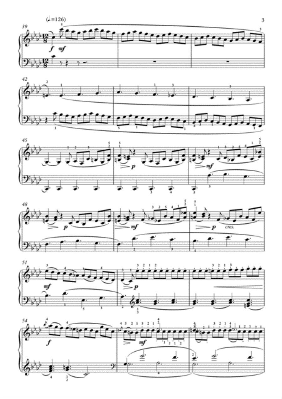 Scarlatti-Sonata in F-Major L.S23 K.522(piano) Piano Solo scores gallery preview page 4