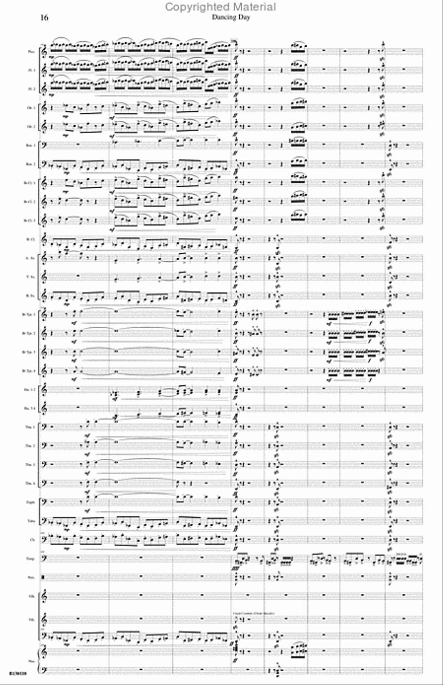 Dancing Day Dancing Day Concert Band scores gallery preview page 17