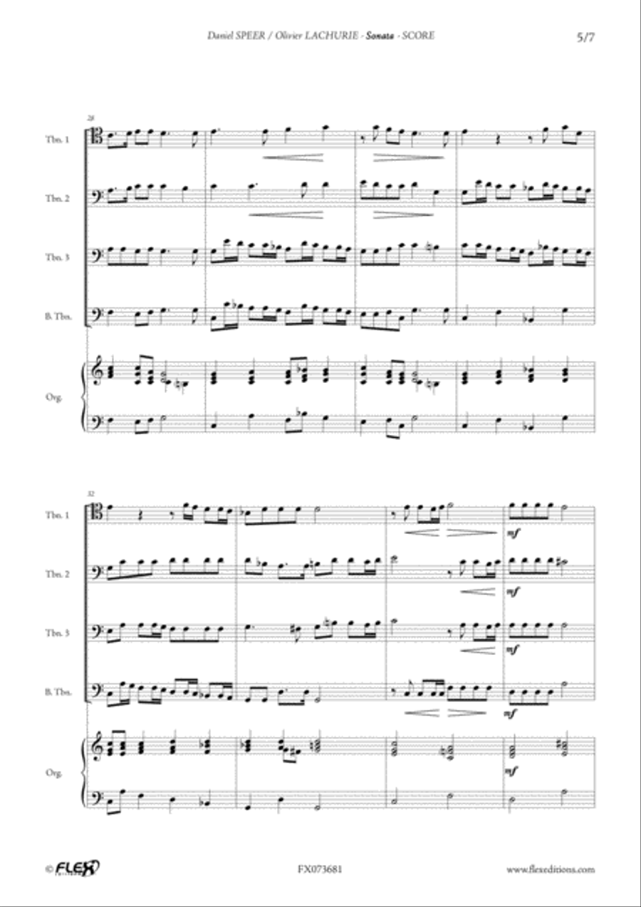 Sonata Trombone scores gallery preview page 5