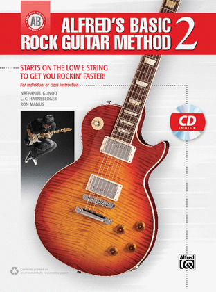 Book cover for Alfred's Basic Rock Guitar Method, Book 2