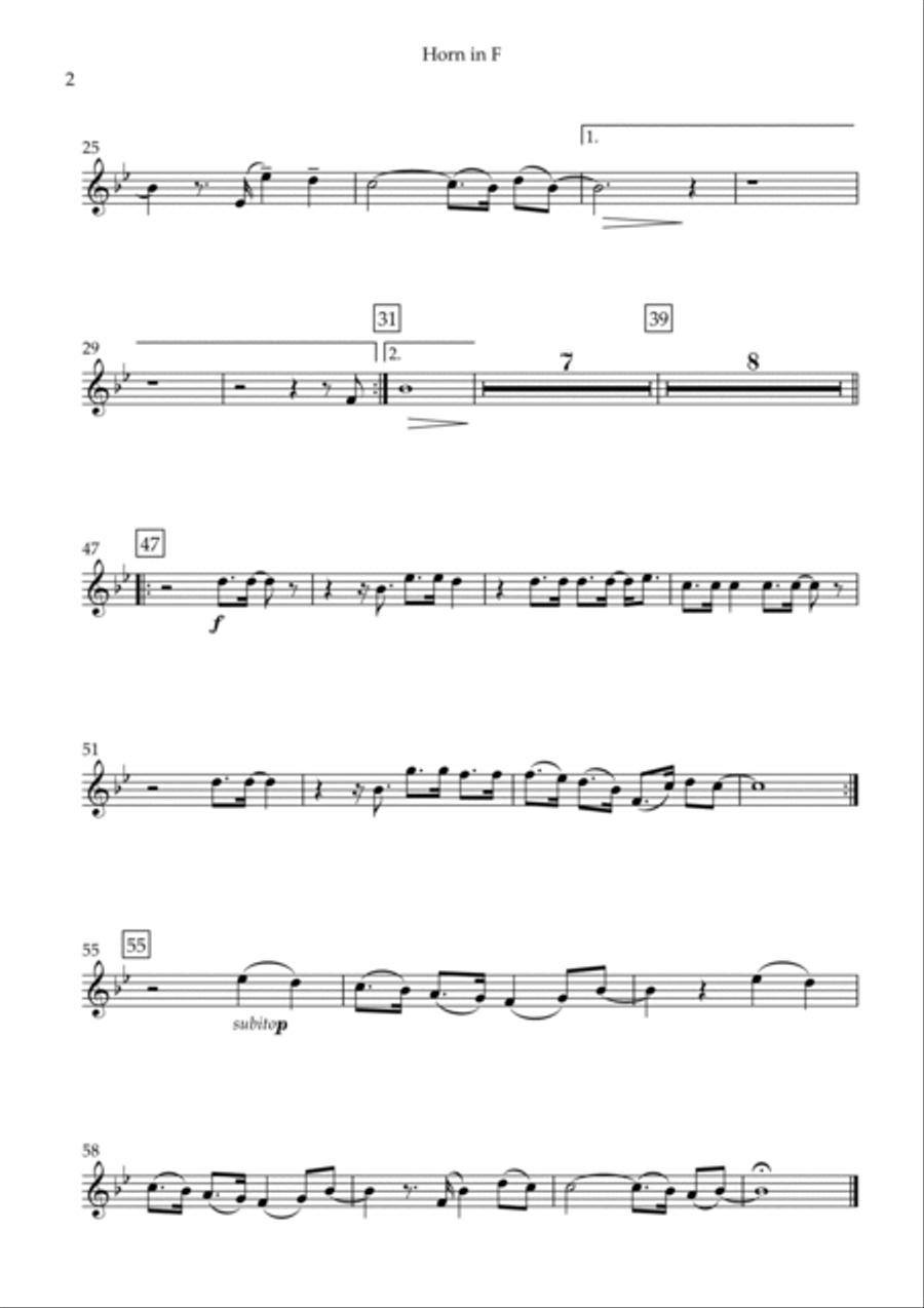Fix You Horn scores gallery preview page 5