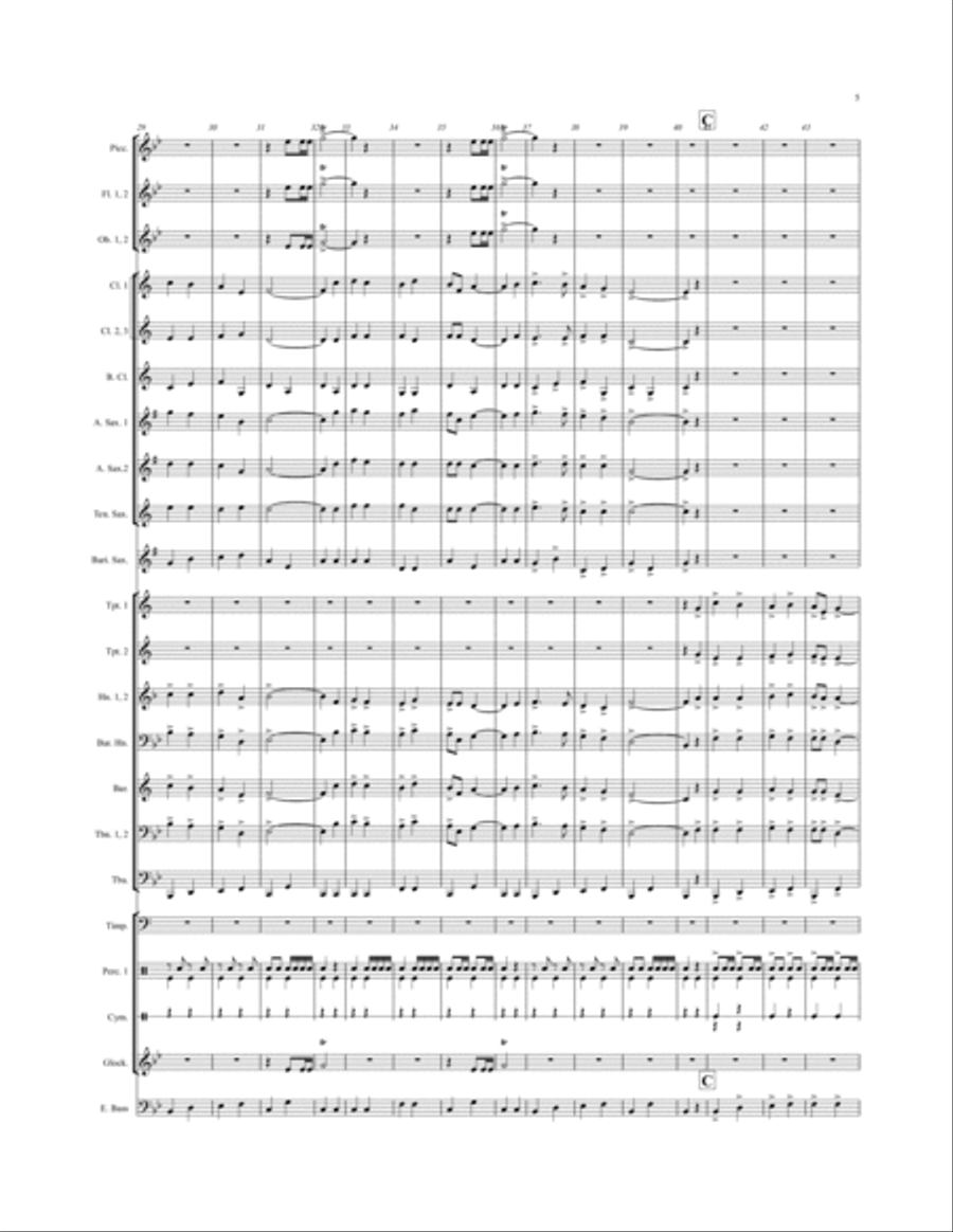 Delaware County March Delaware County March Concert Band scores gallery preview page 5