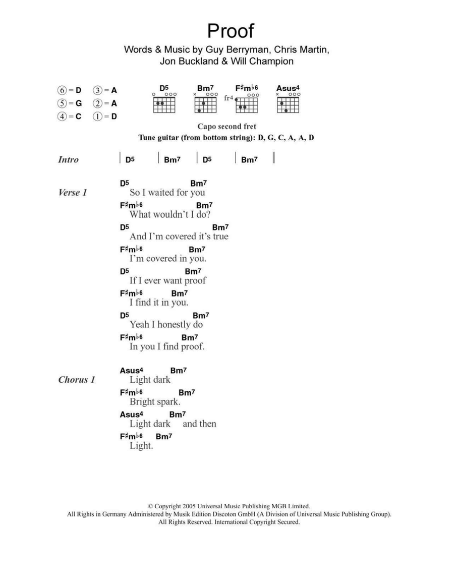Proof Acoustic Guitar scores gallery preview page 1