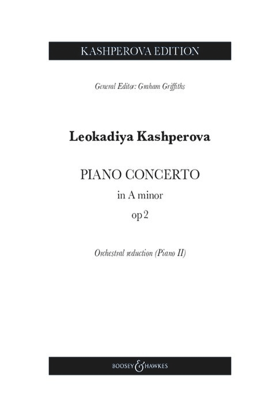 Piano Concerto in a minor, Op. 2