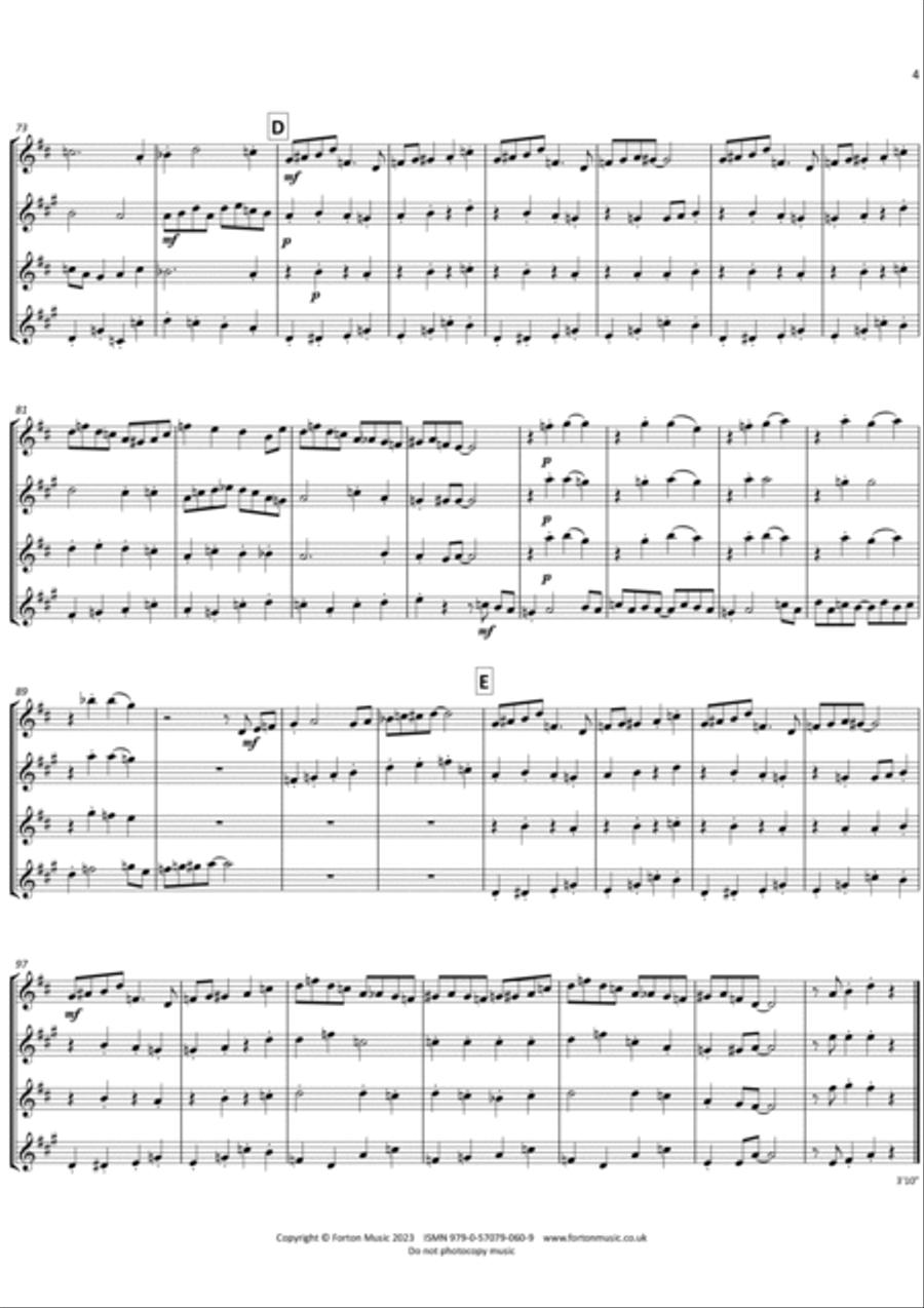 Jazz in the Streets Set of Parts scores gallery preview page 5