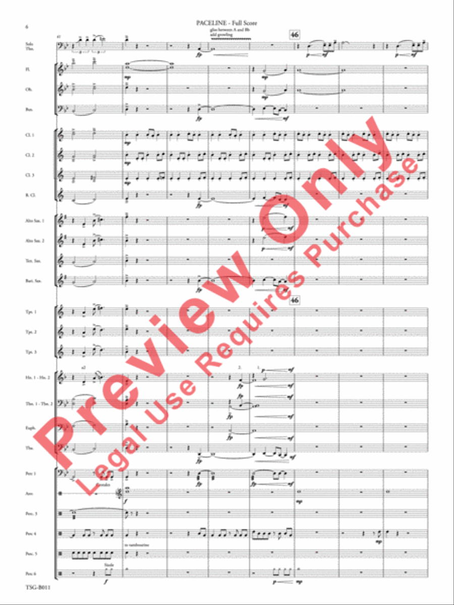 Paceline Concert Band scores gallery preview page 7