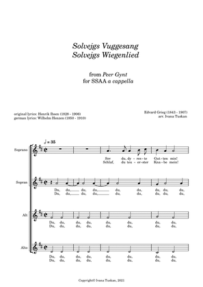 Solvejgs Vuggesang - Solvejgs Wiegenlied (lullabye) for SSAA a cappella