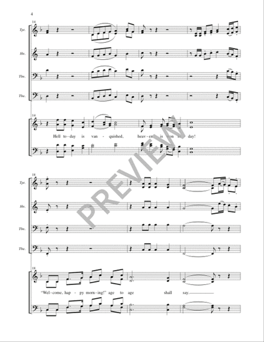 Welcome, Happy Morning! - Full Score and Parts Divisi scores gallery preview page 5
