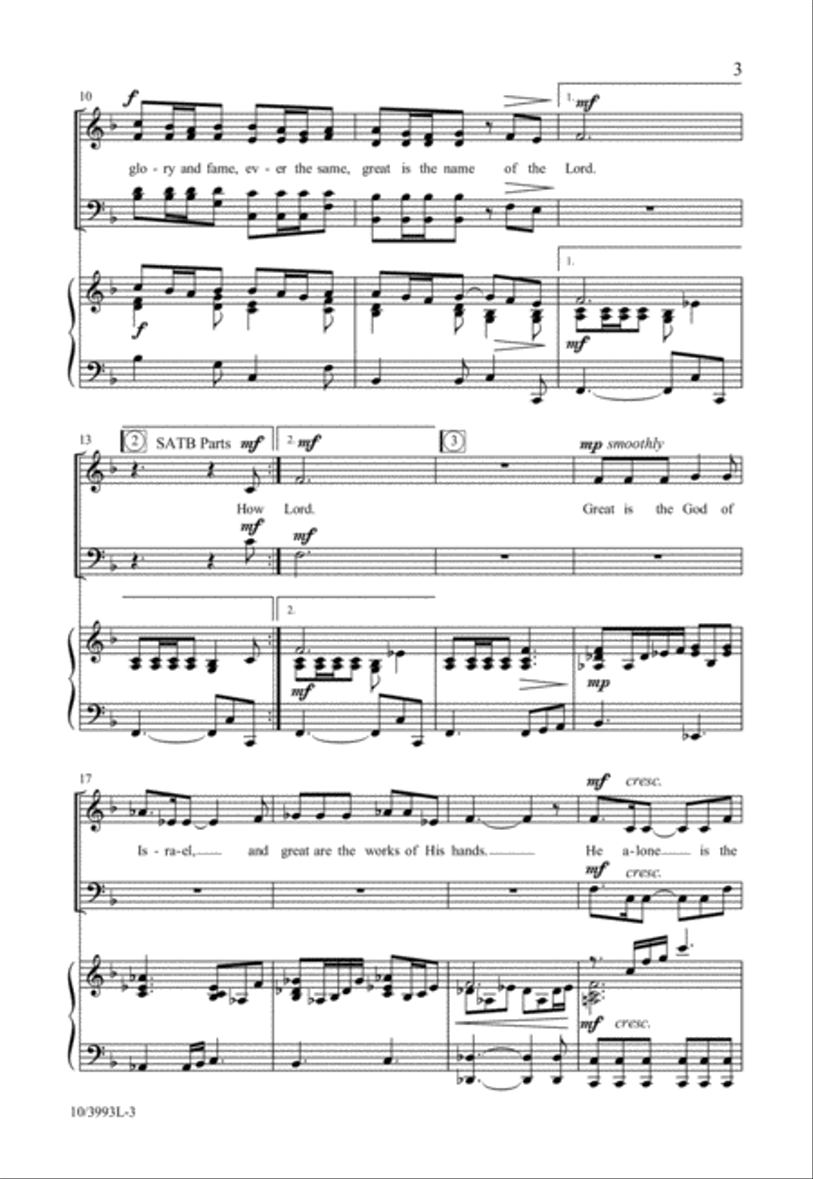 How Marvelous Are the Works 4-Part scores gallery preview page 4