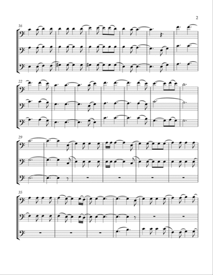 Hallelujah Hallelujah Trombone Solo scores gallery preview page 3
