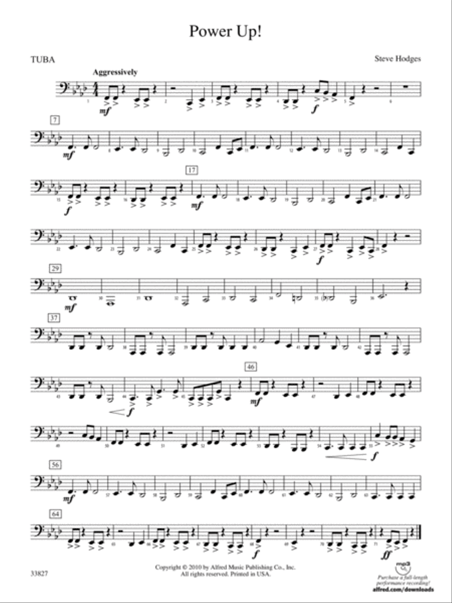 Power Up!: Tuba Concert Band scores gallery preview page 1